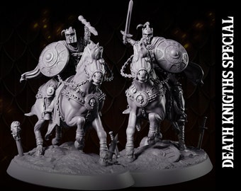 Death Knights-Dragonblade-Primal Collectibles-3D Printed Resin RPG/Dungeons & Dragons/Dragonlance Miniatures
