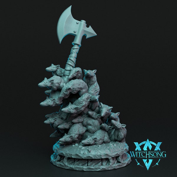 Rat Swarms-Witchsong Miniatures-3D Printed Resin Tabletop RPG/Dungeons & Dragons Miniatures