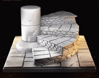 Dungeon Staircase-Masters of Dungeons Quest-Primal Collectables-3D Printed Resin HeroQuest Miniatures/Terrain
