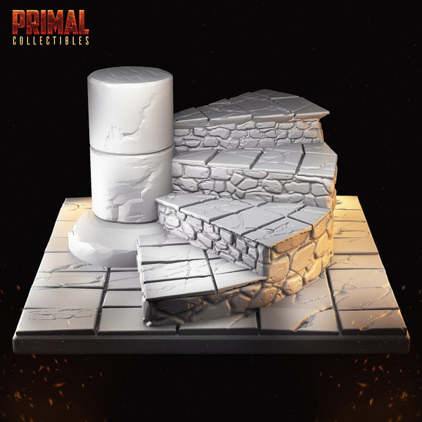 Dungeon Staircase-Masters of Dungeons Quest-Primal Collectables-3D Printed Resin HeroQuest Miniatures/Terrain