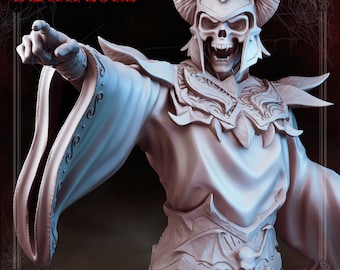 Thurgoth (Death Lord)-Masters of Dungeons Quest-Rise of the Death Lord-Primal Collectibles-3D Printed Resin HeroQuest Miniature/Bust