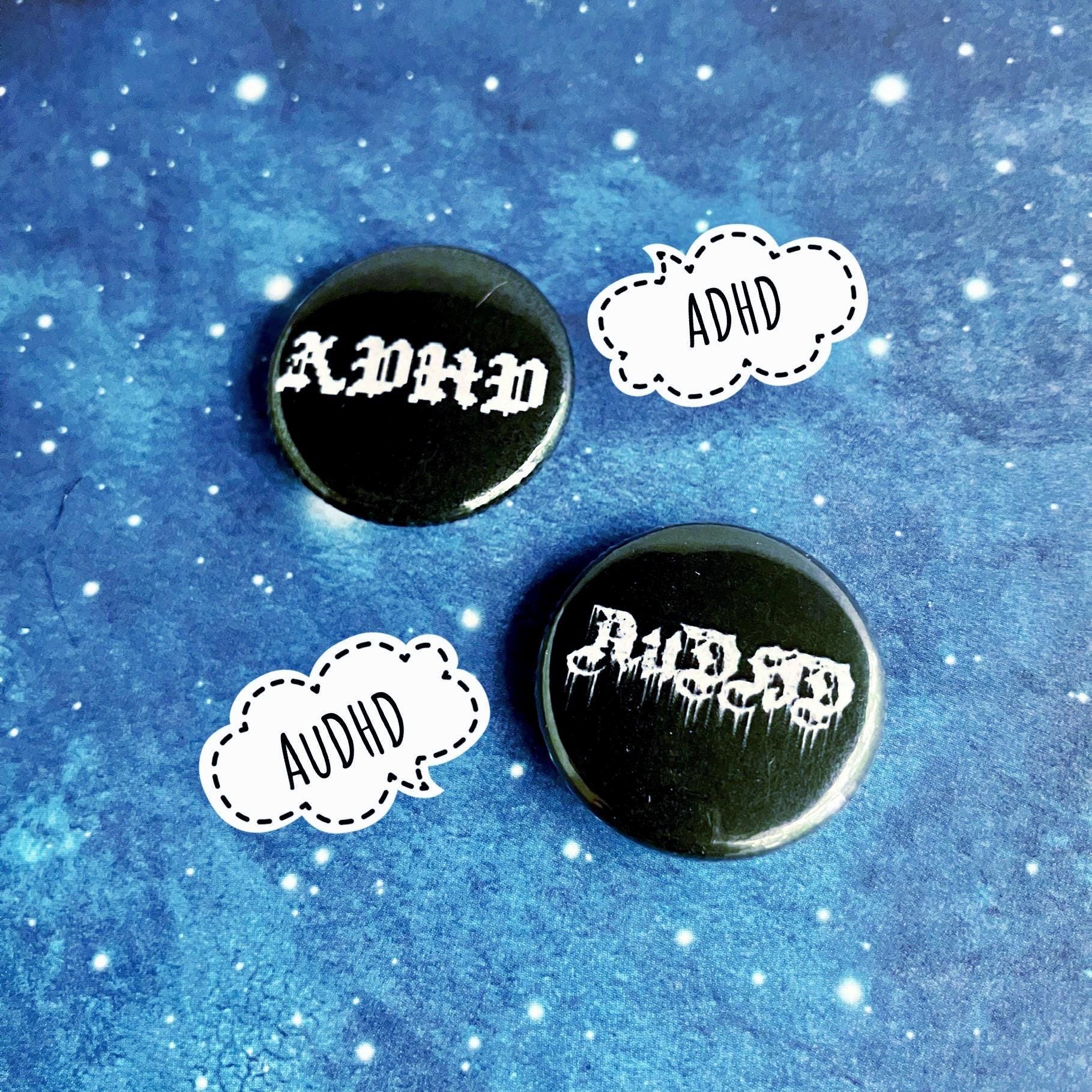 1” Neurodiversity Buttons Neurodivergent Autism ADHD Audhd Neuroqueer ...