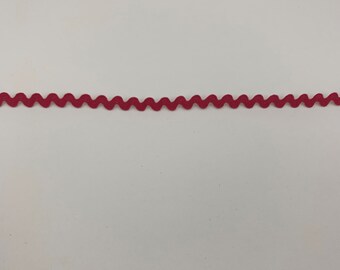 Zackenlitze uni 8mm dunkelpink