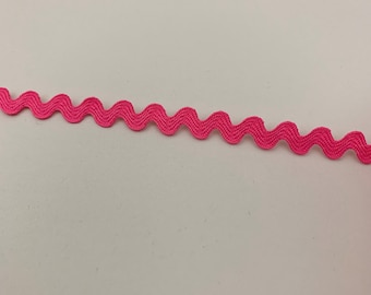 Zackenlitze uni 8mm pink