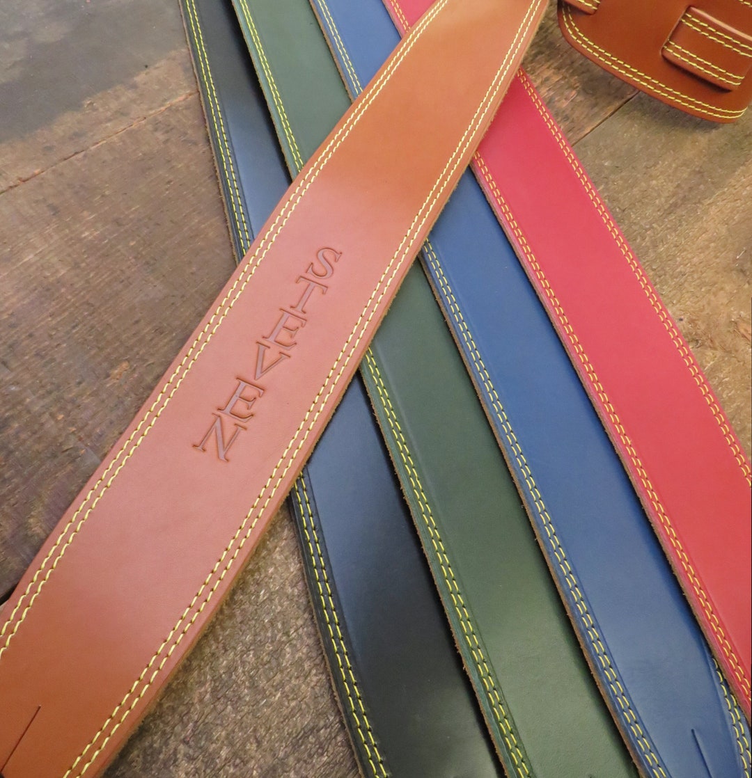 Personalised Guitar Strap / Leather Guitar Strap / Guitar Gift