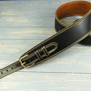 Personalised Buckle Guitar Strap / Leather Guitar Strap / Guitar Gift / Electric Guitar / Acoustic Guitar / Personalised Gift