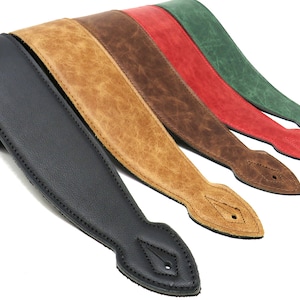Softy Guitar Strap / Leather Guitar Strap / Foam Sponge Strap / Electric Guitar / Acoustic Guitar / Guitarist Gift