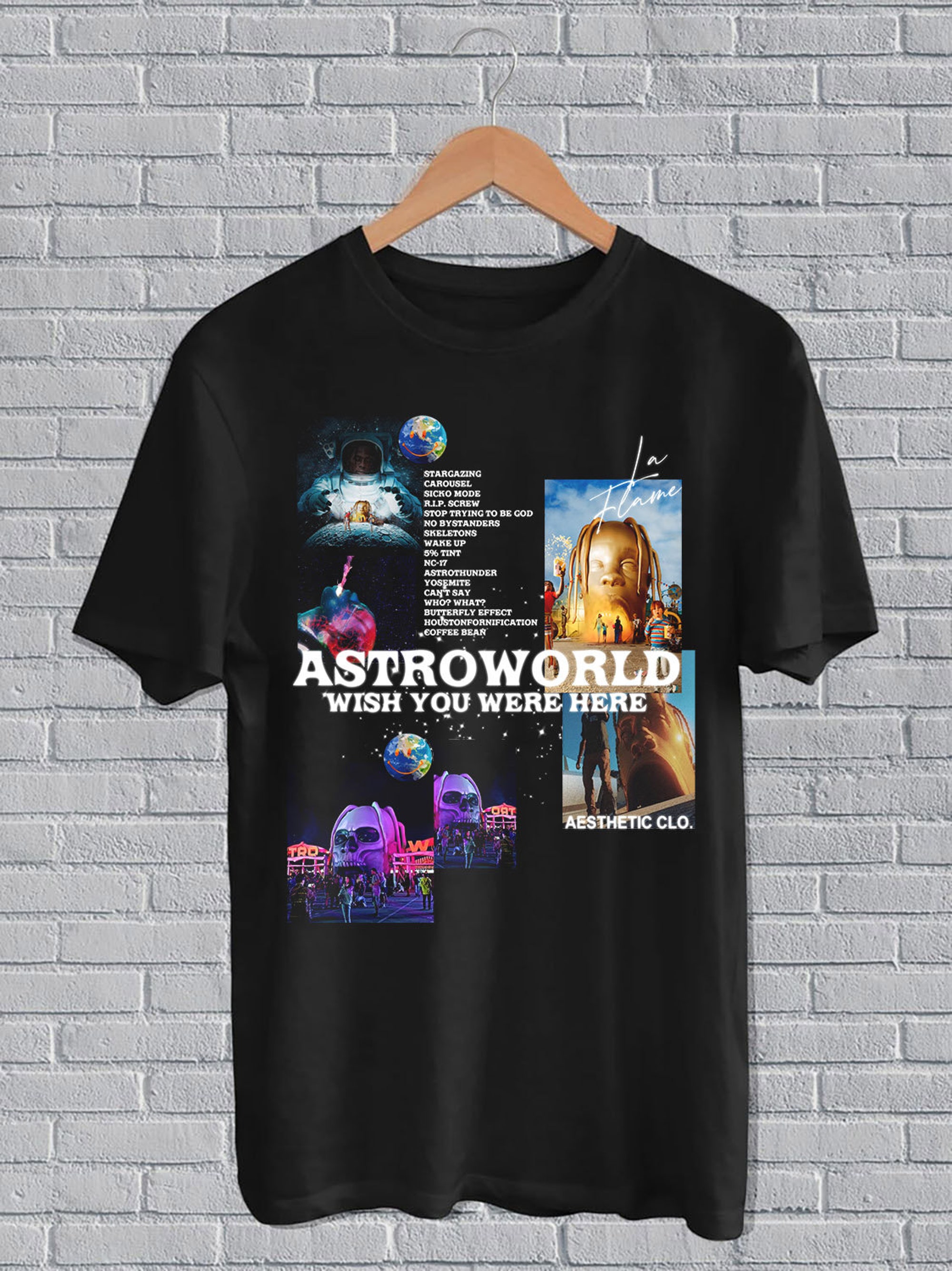 Discover Travis Scott Astroworld - Album inspiriertes Vintage T-Shirt