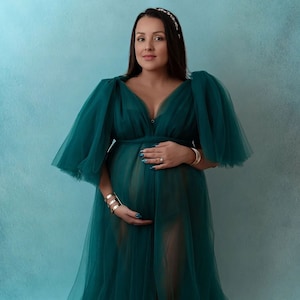 robe de maternité , Tulle compagnon 10 mètres épinglant une robe de maternité image 4