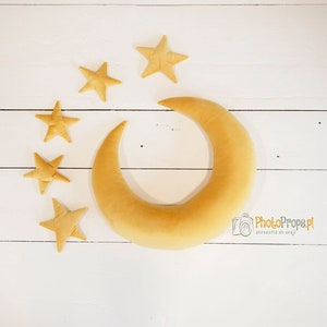 Moon + 5 stars ,  newborn props, newborn Prop ,moon newborn props,  newborn props pillow