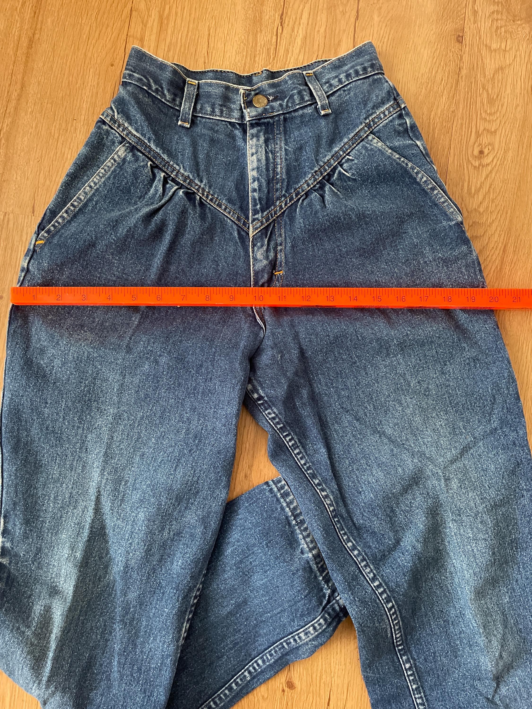 Smac's Denim High Waist Vintage Jeans 1980's Fashion Tapered