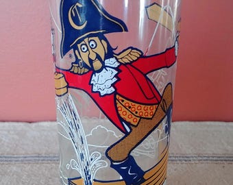 Vintage 1977 Captain Crook Mcdonalds Collector Glasses, Set of 2