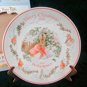 Peter Rabbit Christmas Plate - Etsy