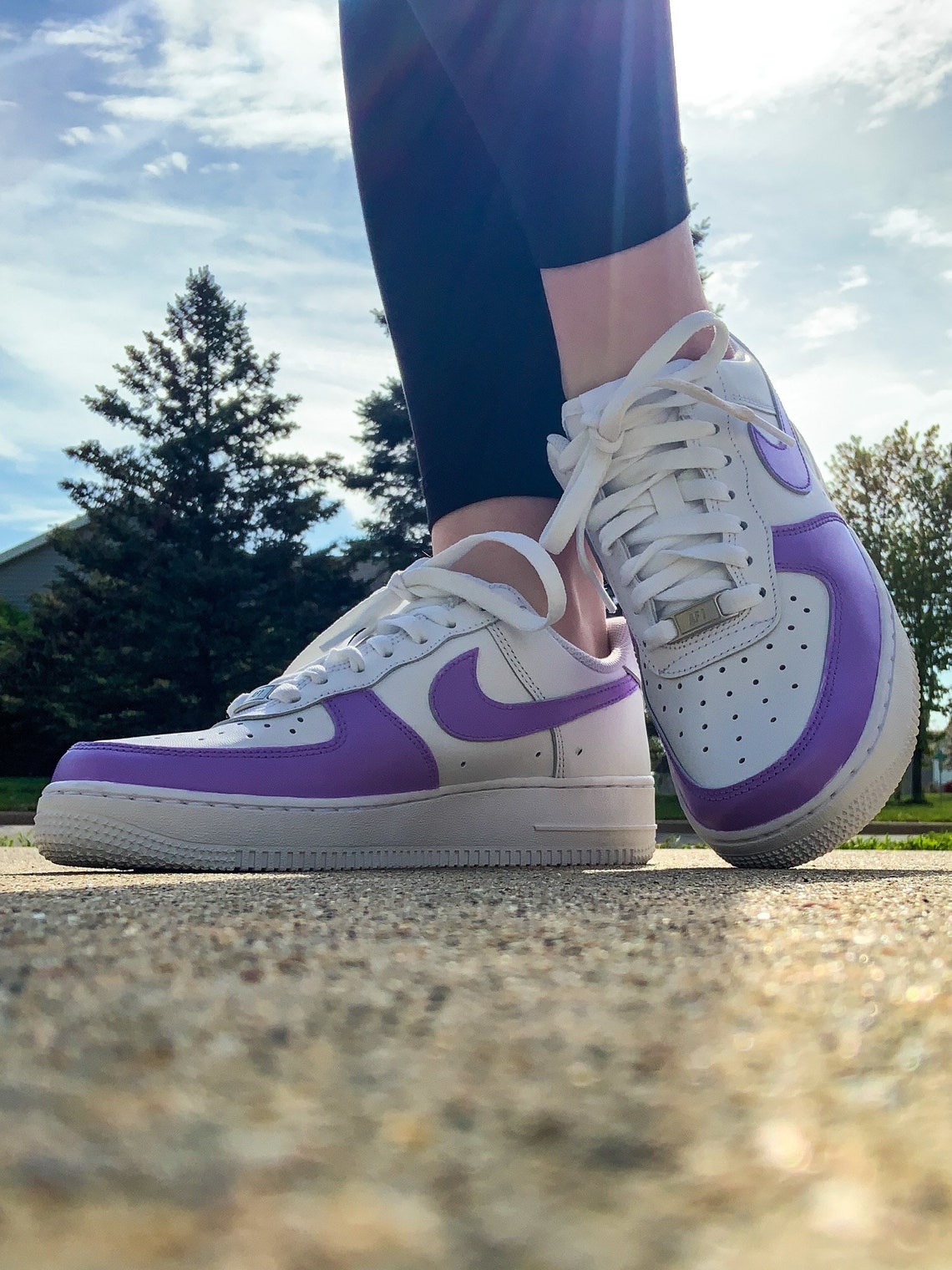 Custom Lavender Air Force 1 | Etsy