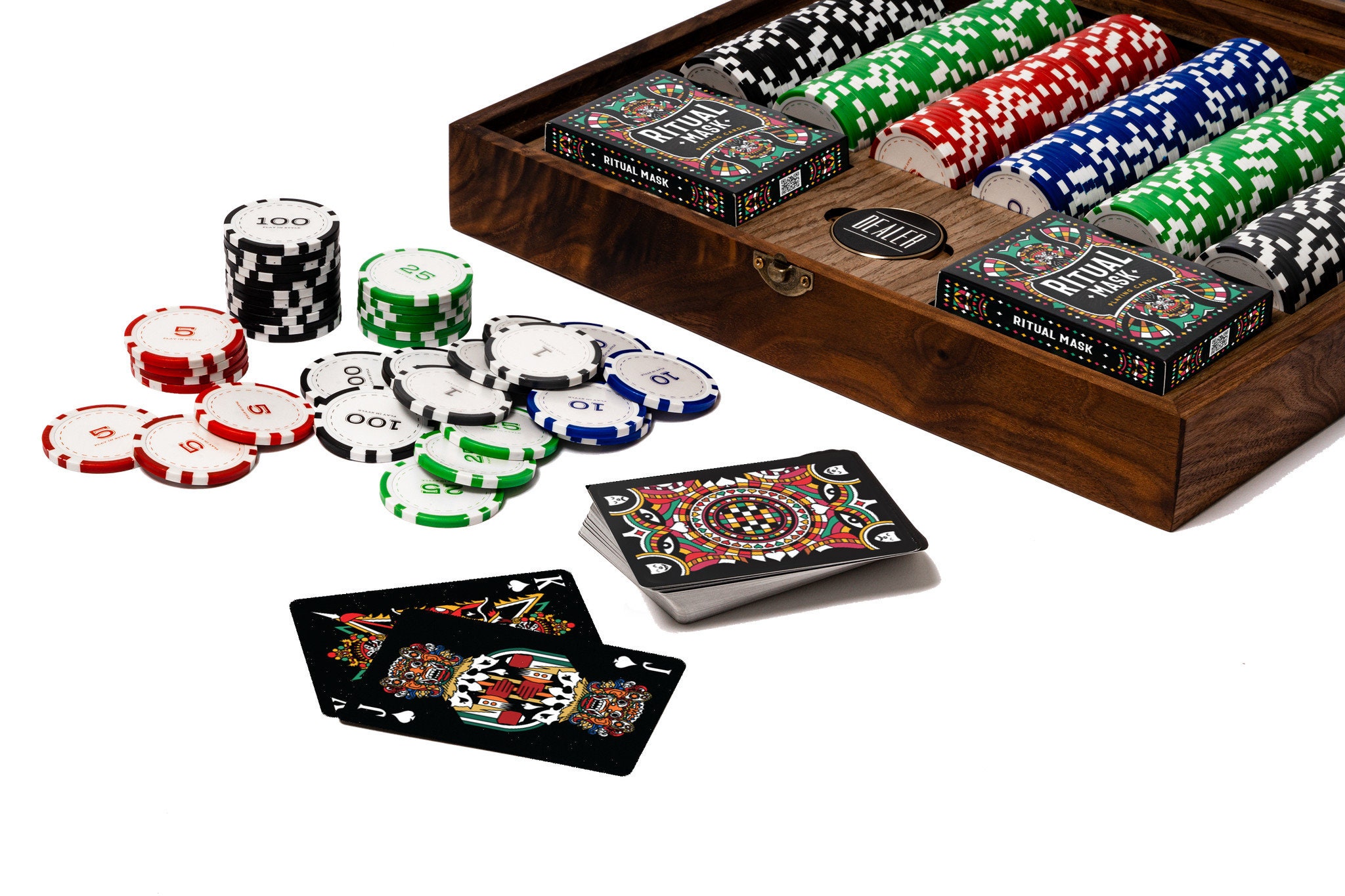 Personalized Professional Poker Chip Set 300 Pieces Texas Holdem Chips Premium Luxury Gift for