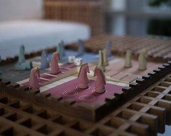 Handcrafted Trojan Horse Ludo Game: Cement Horse Pieces