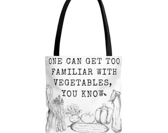 Sac fourre-tout Ratatouille | Disney Citation Carryall | Blague pour adultes Disney World | Sac de légumes | Fourre-tout de jardinage drôle | Sac d'épicerie réutilisable de film