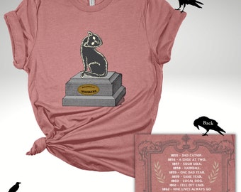 | chemise de cimetière pour animaux de compagnie | des animaux de compagnie Haunted Mansion cimetière d’animaux | Disney Boo Bash Top | Moustaches le chat | Neuf vies Neuf morts