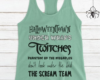 Disney Channel Original Halloween Movie Tank Top | Halloweentown | Under Wraps | Scream Team | Twitches | Boo Bash Shirt