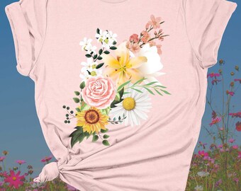 Disney Flower Shirt | Floral  Names Tee | Tiger Lily | Daisy | Briar Rose | Jasmine | Mulan | Pocahontas | Tiana | Flower and Garden