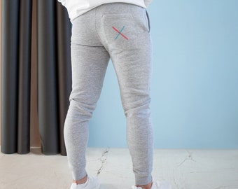 Obi-Wan Joggers | Dark Vador contre Obi-Wan | Pantalon Star Wars subtil | | des sabres laser bleus et rouges Pantalon de survêtement Obi-Wan Light Saber