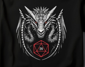 DnD Gaming T-Shirt | Dungeons and Dragons Tee | Dragon T-Shirt | D20 Shirt | Dungeon Master | Dragon Con | Fantasy T-Shirt | DnD Gift