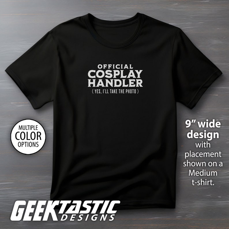 Handler One Cosplayer Official Cosplay Handler T-shirt / Cosplay Shirt / Cosplaying / Cosplay ...