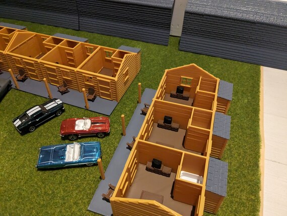 thumbnail image 2 of HO Scale Bates Motel Building Kit - 1:87 Scale Unassembled Plastic Model For Train Layouts 2 of 2