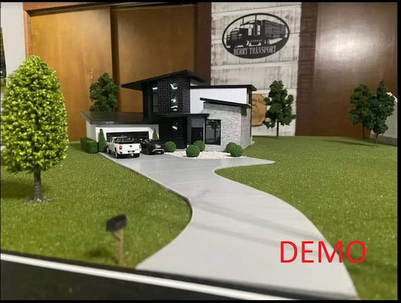 1/64スケールジオラマ用のモダンな家 - Etsy 日本