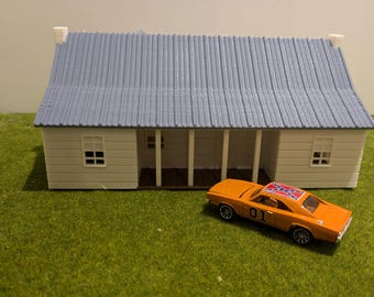 Dukes of Hazzard house in 3D auto miniatures 1/64