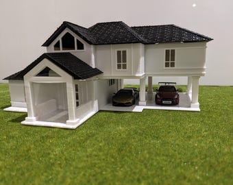 New Orleans style house for 1/64 scale diorama