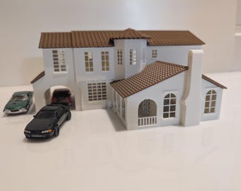 Beverly Hill Classic House 90210 for 1/64 scale diorama