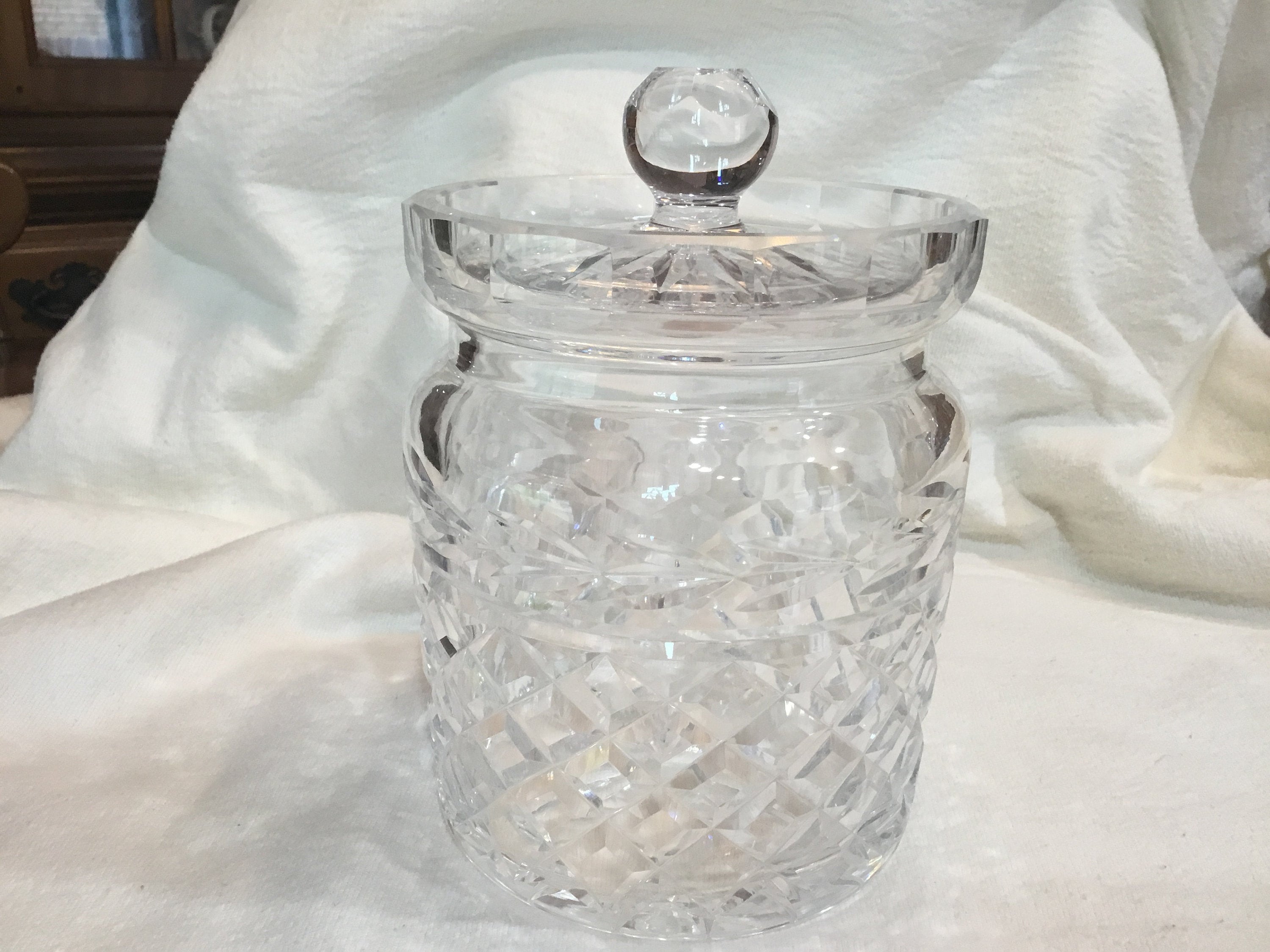 Waterford Crystal Biscuit Jar Etsy UK