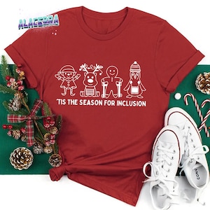 Tis The Season For Inclusion Teacher Vintage T-Shirt, Christmas Shirt, Christmas Kindergarten Shirt, For Back To School Shirt