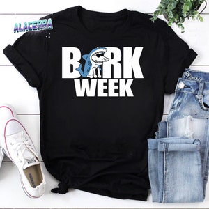 Shark Week Bark Week Dog Vintage T-Shirt, Sharks Shirt, For Shark Lover Shirt, Love Shark Shirt, Shark Dog Shirt, Funny Shark Dog Shirt
