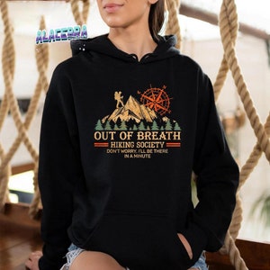 Out Of Breath Hiking Society Vintage T-Shirt, Climbing Shirt, Camping Chilling Shirt, For Camping Shirt, Love Climbing Shirt