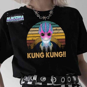 Maglietta vintage con design Resident Alien di Kung Kung, maglietta del dottor Ethan Stone, maglietta Resident Alien, maglietta del film Resident Alien