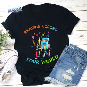 Reading Colors Your World Teacher Vintage T-Shirt, Autism Awareness Shirt, Special Education Shirt, For Back To School Shirt
