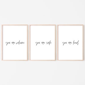 Foster Care Room Print Set 16 x 20l Adoption Print l Always Room l Room at our table l Room in our hearts l Welcome Prints l Foster Care Art