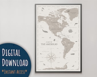 Antique Western Hemisphere Map 1900 Vintage World Map Western - Etsy  Australia