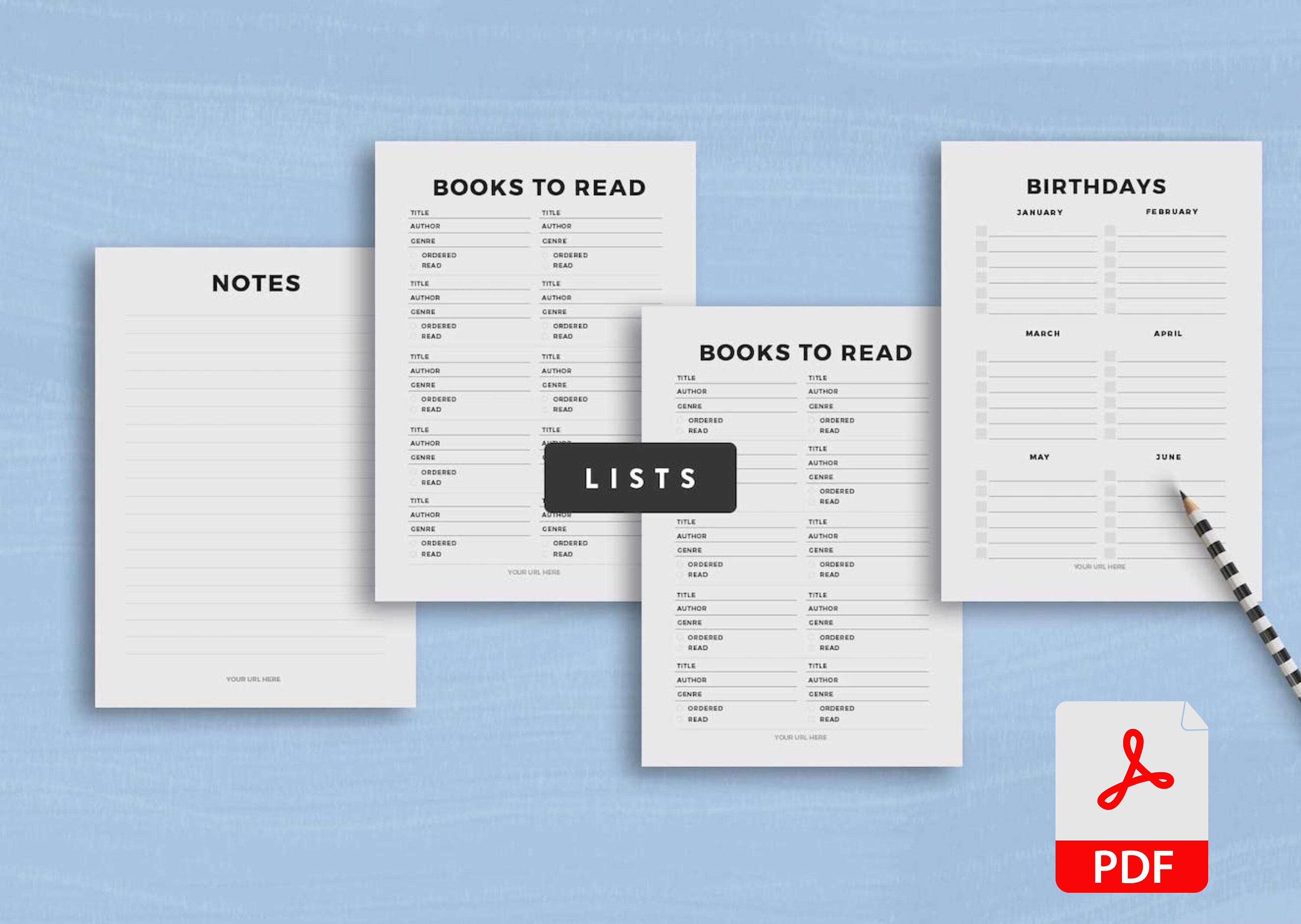 Life Planner Bundle 36 Planner Pages PDF Template Expenses Budget Meal ...