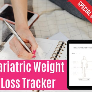 Weight Loss Tracker | Vsg Planner | Canva Weight Loss Journal | Goal & Measurements Pages | Digital Bariatric 2023 Planner
