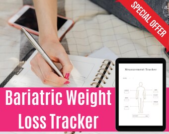 Bariatric Weight Loss Tracker | Goal & Measurement Journal (Digital Download)