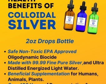 Colloidal Silver 2oz Drops Bottle