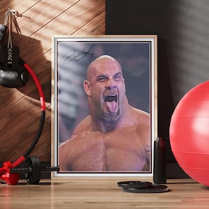 GoldBerg Signed Digital Prints - WWE Poster Bundle of 20 - Wrestling Fan Art Instant Download