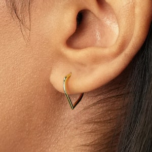 Boucles d'oreilles en or 18 g/16 g sans couture septum clicker cartilage or • anneaux de septum • piercing nez • anneau de cartilage doré