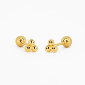20G Tiny Bead Cartilage Stud Earring • circle tragus studs • minimalist conch earring • tragus • helix • cartilage piercing