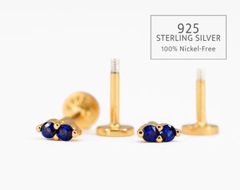 Orecchini A Perno Donna Oro Bianco 9kt Con Zirconia Cubica – Citerna - 3
