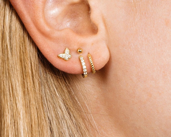 Tragus butterfly earrings discount
