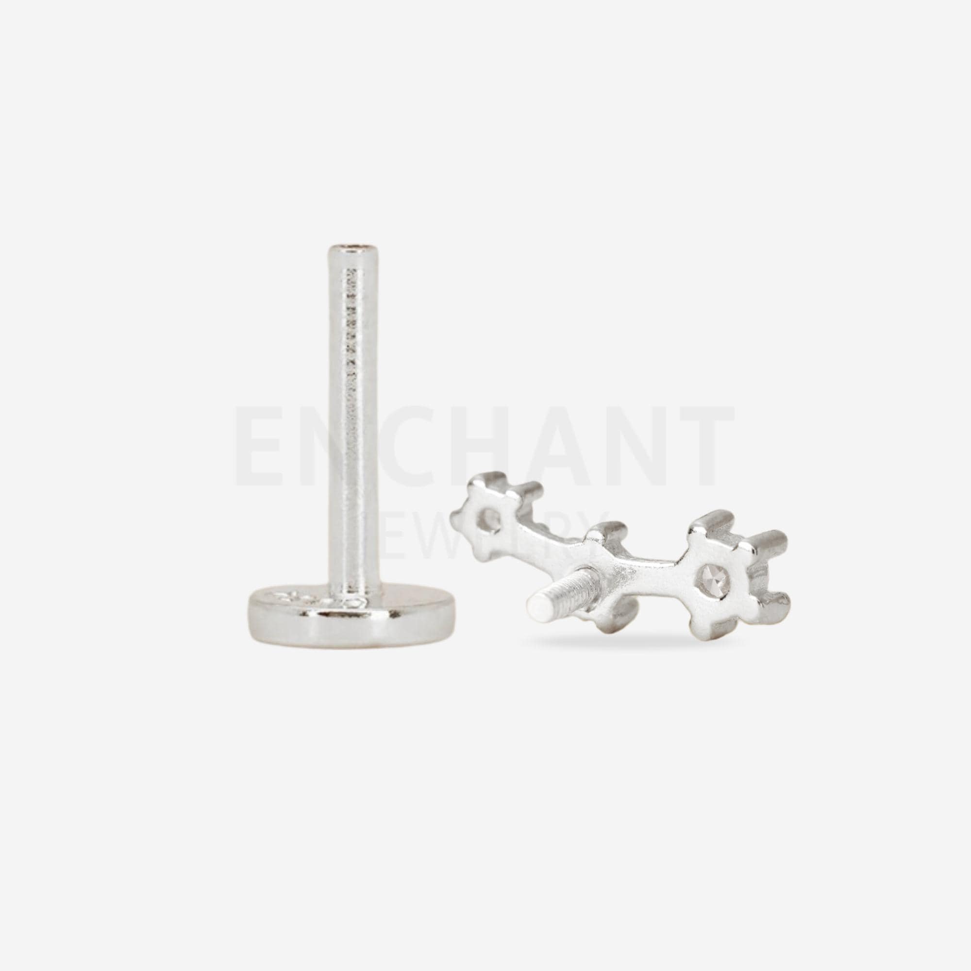18G/16G Tiny Gold Climber Cartilage Earring • tragus stud • conch earring • tragus • helix • cartilage piercing • minimalist • FLAT BACK